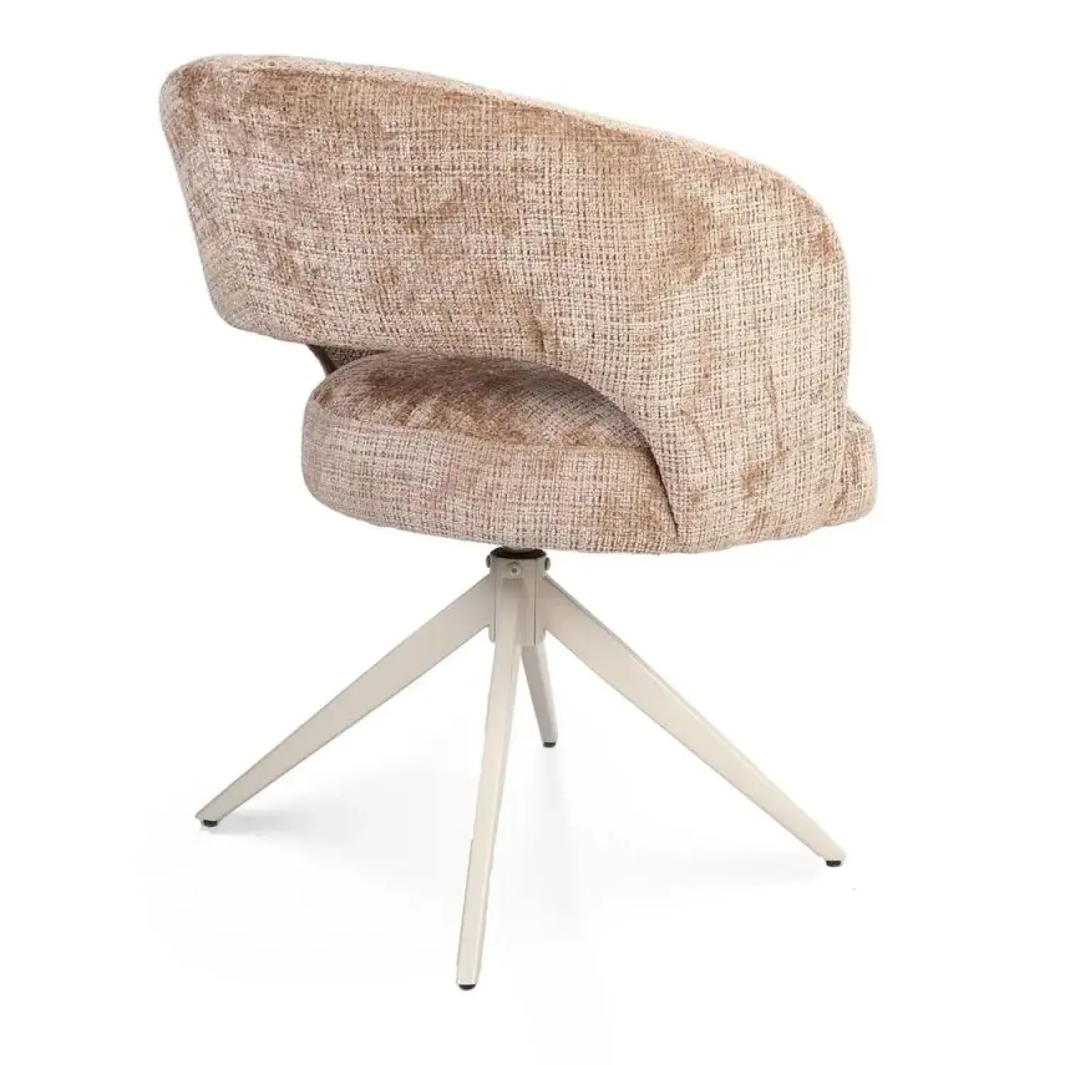 Furndea Eetkamerstoelen|Eetkamerstoel Lana Cinnamon met zand poot