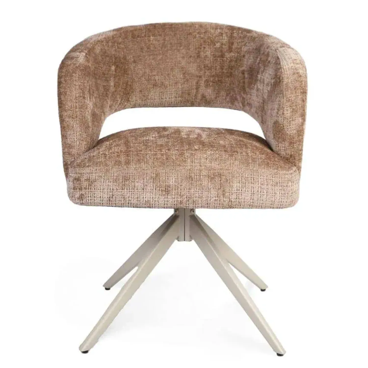 Furndea Eetkamerstoelen|Eetkamerstoel Lana Cinnamon met zand poot