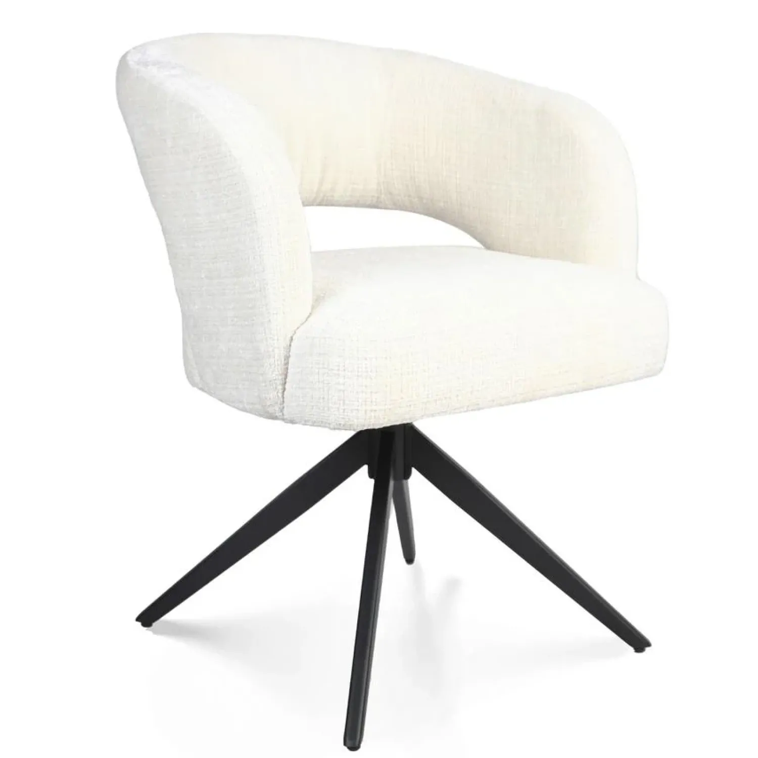 Furndea Eetkamerstoelen|Eetkamerstoel Lana Gebroken wit
