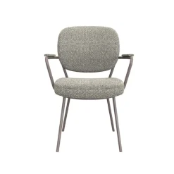 Label51 Eetkamerstoelen|Eetkamerstoel Lausanne Grijs Boucle