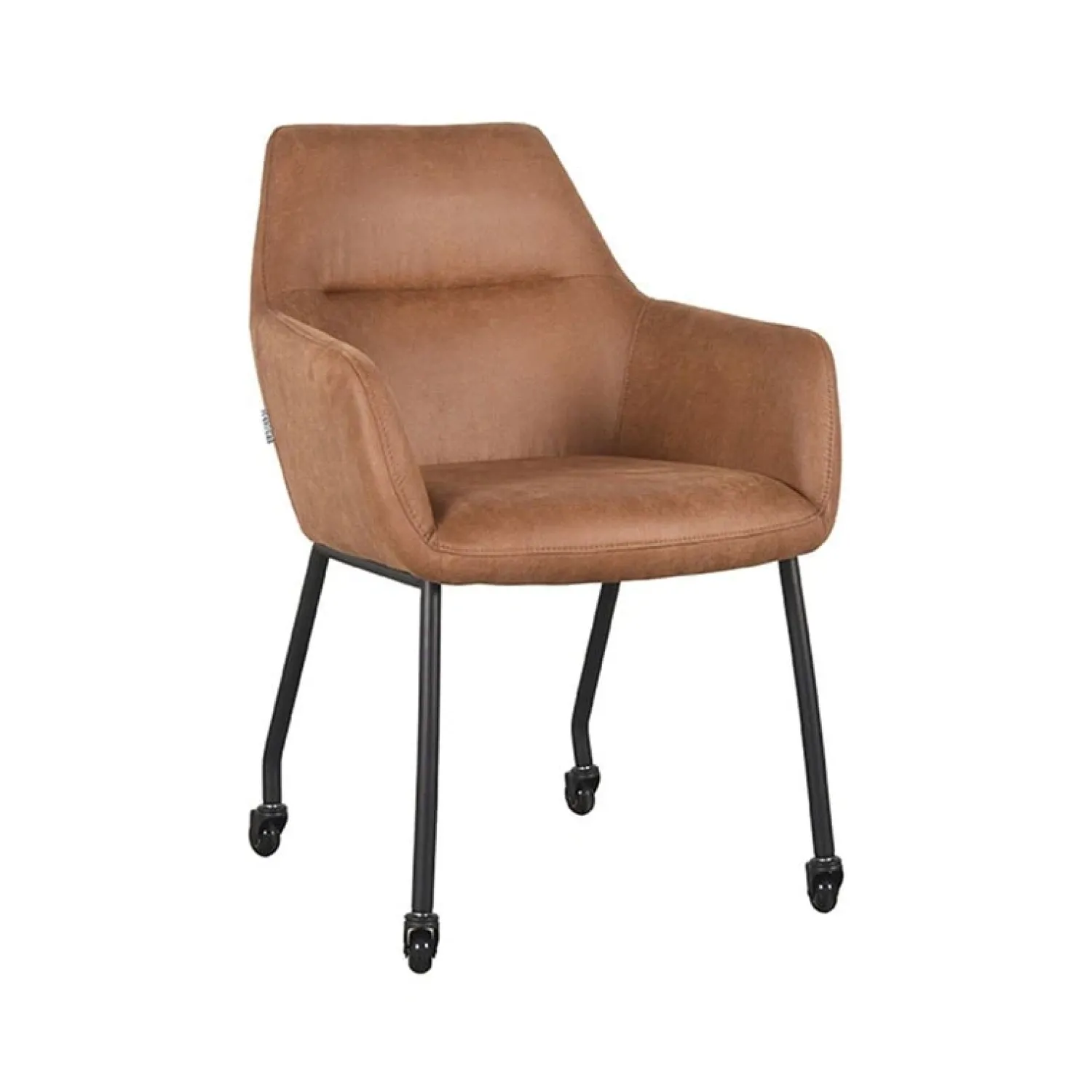 Cavetown Eetkamerstoelen|Eetkamerstoel Lenny cognac