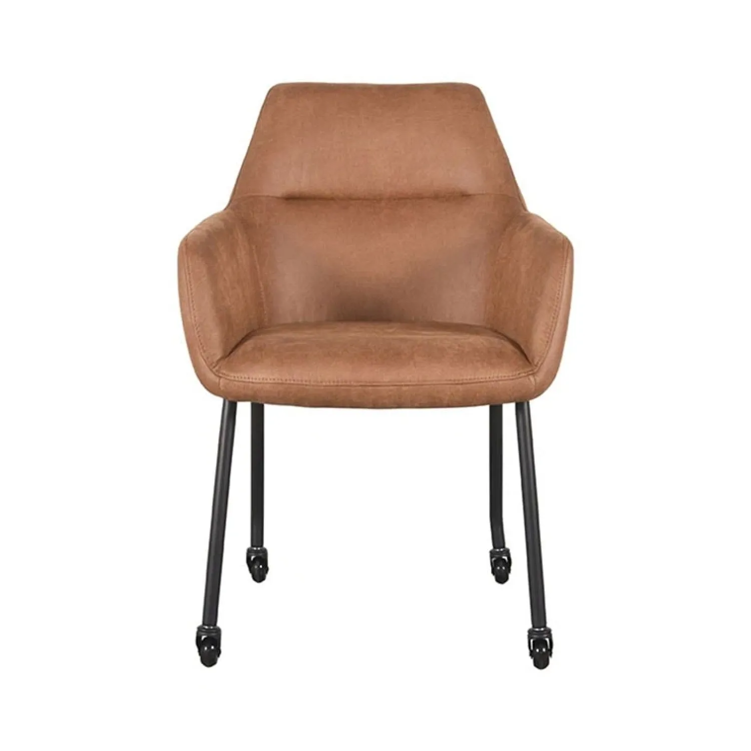 Cavetown Eetkamerstoelen|Eetkamerstoel Lenny cognac