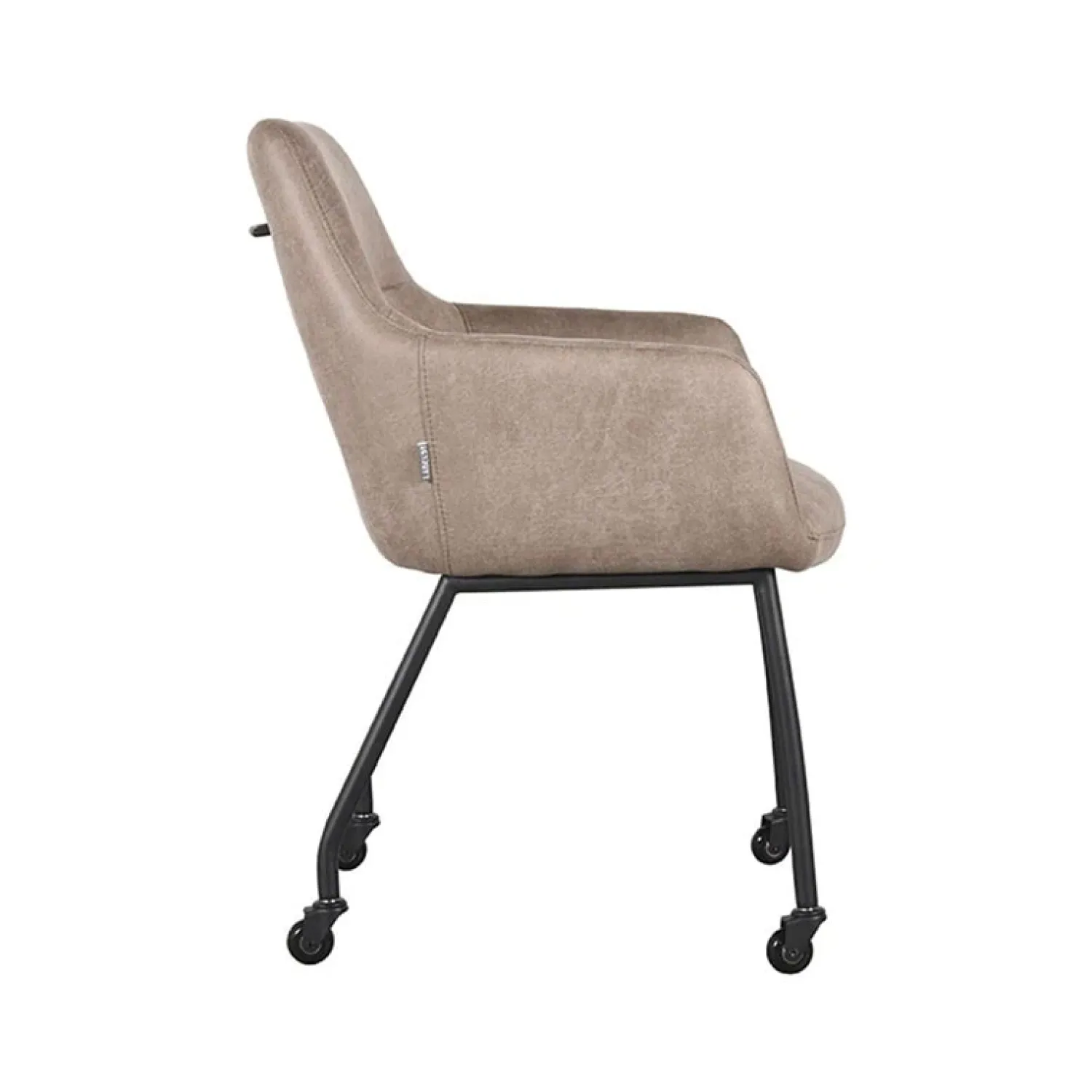 Cavetown Eetkamerstoelen|Eetkamerstoel Lenny taupe