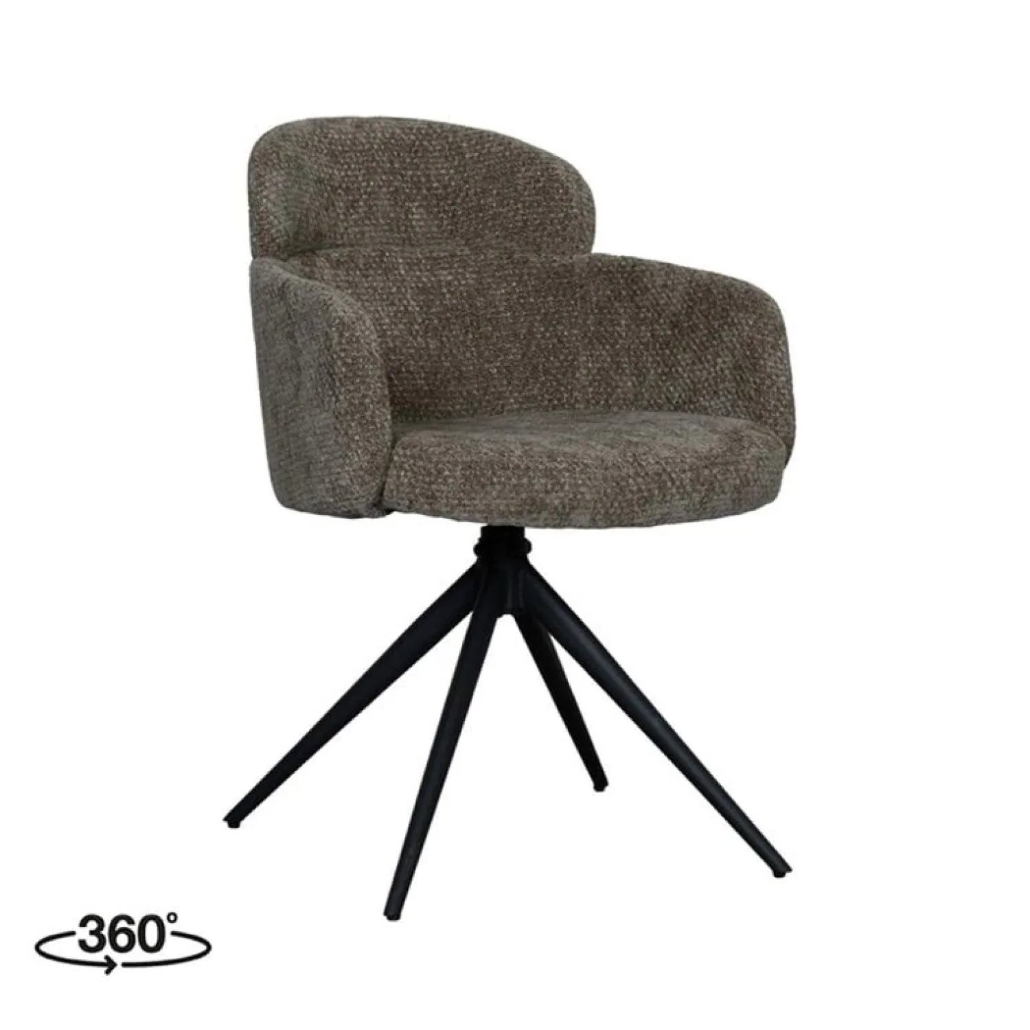 Label51 Eetkamerstoelen|Eetkamerstoel Levi Hunter Stof