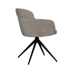 Label51 Eetkamerstoelen|Eetkamerstoel Levi Klei Stof