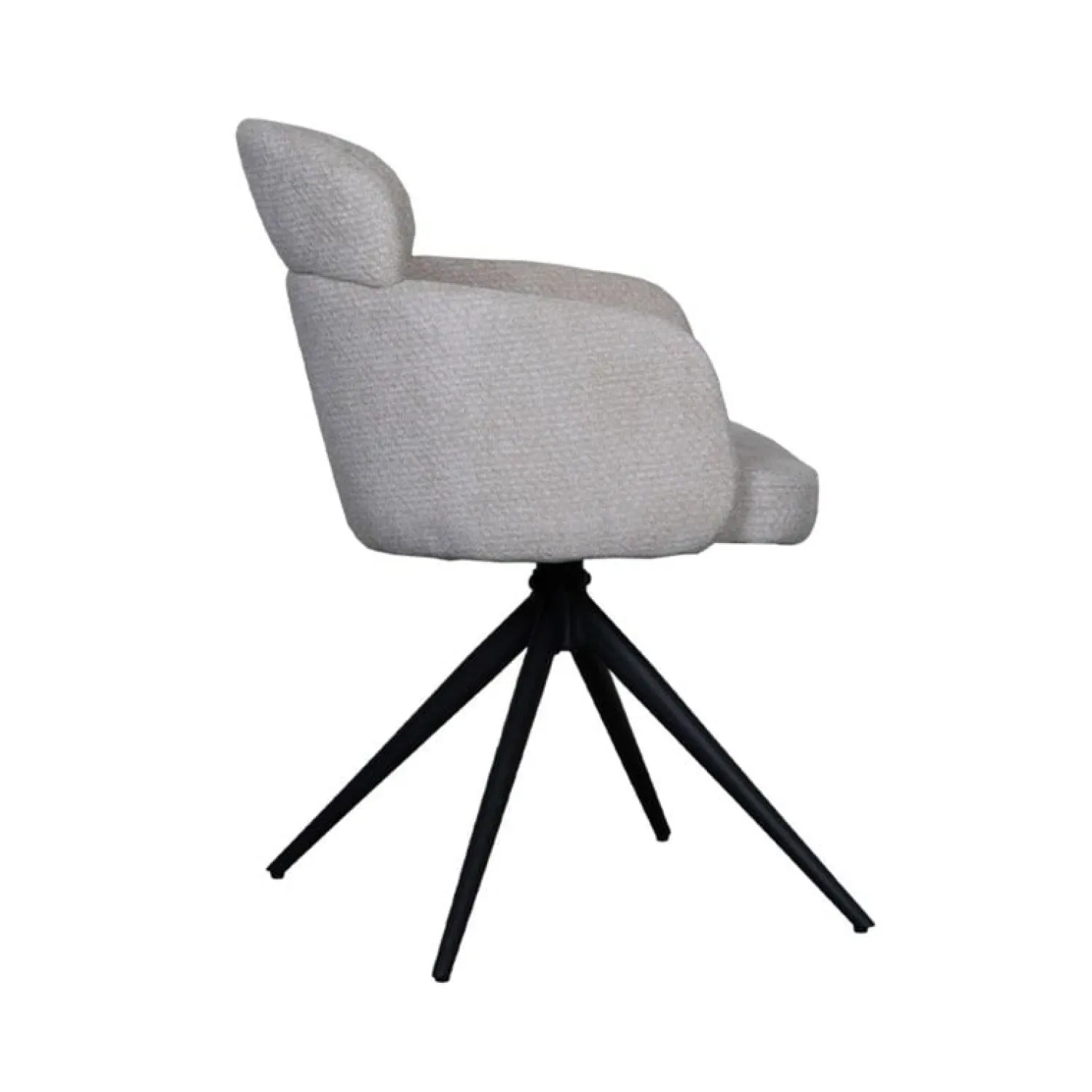 Label51 Eetkamerstoelen|Eetkamerstoel Levi Naturel Stof