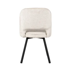 Label51 Eetkamerstoelen|Eetkamerstoel Lewis Crème Fluweel