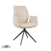 Label51 Eetkamerstoelen|Eetkamerstoel Mellow Boucle met zwart onderstel 58cm