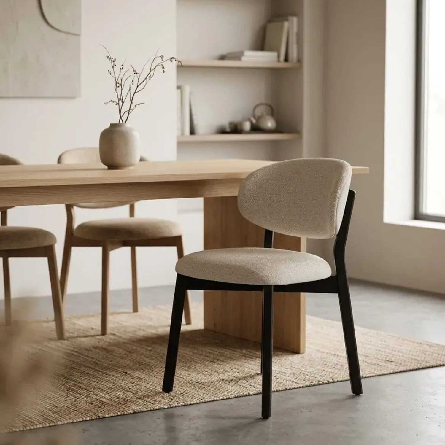 Eleonora Eetkamerstoelen|Eetkamerstoel Mikky Bruin Beige