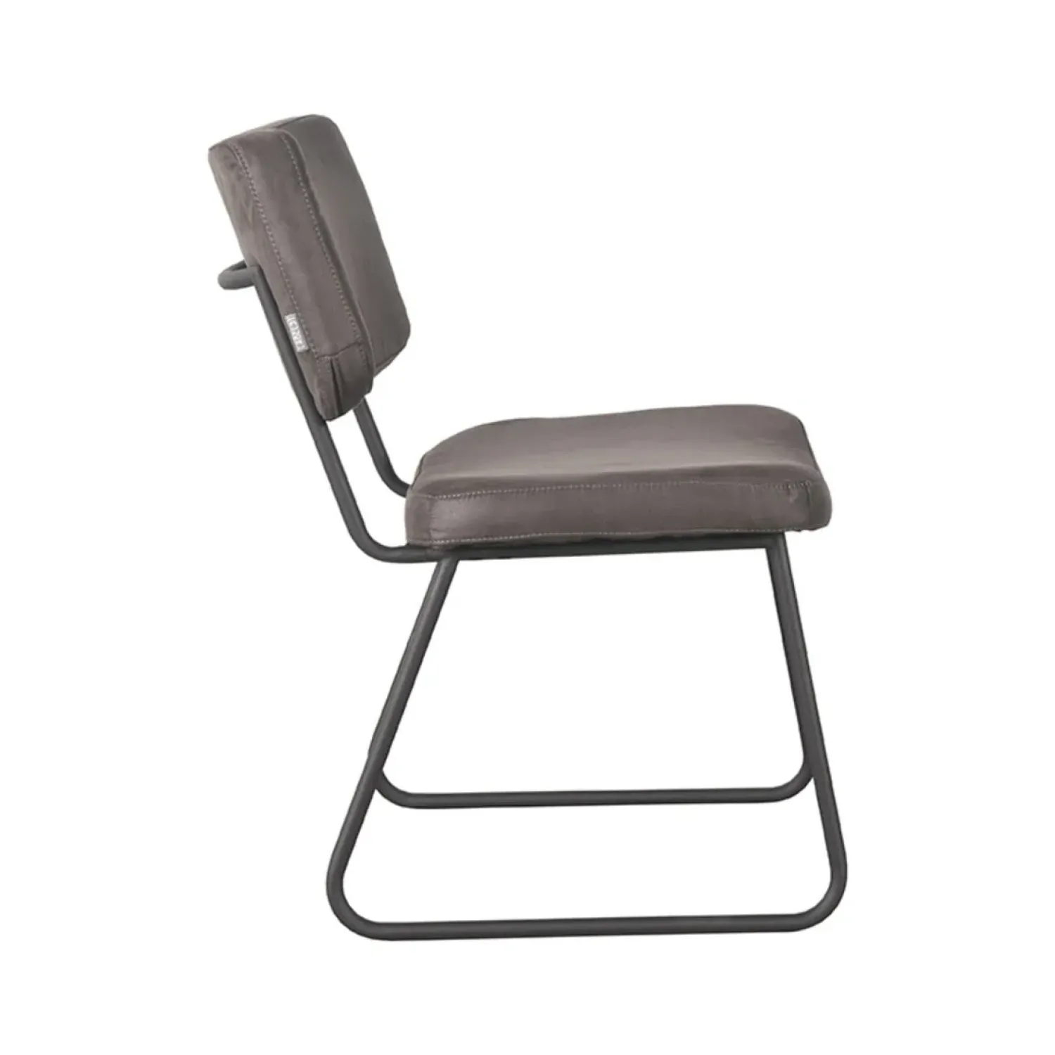 Label51 Eetkamerstoelen|Eetkamerstoel Noah Antraciet Micro Suede