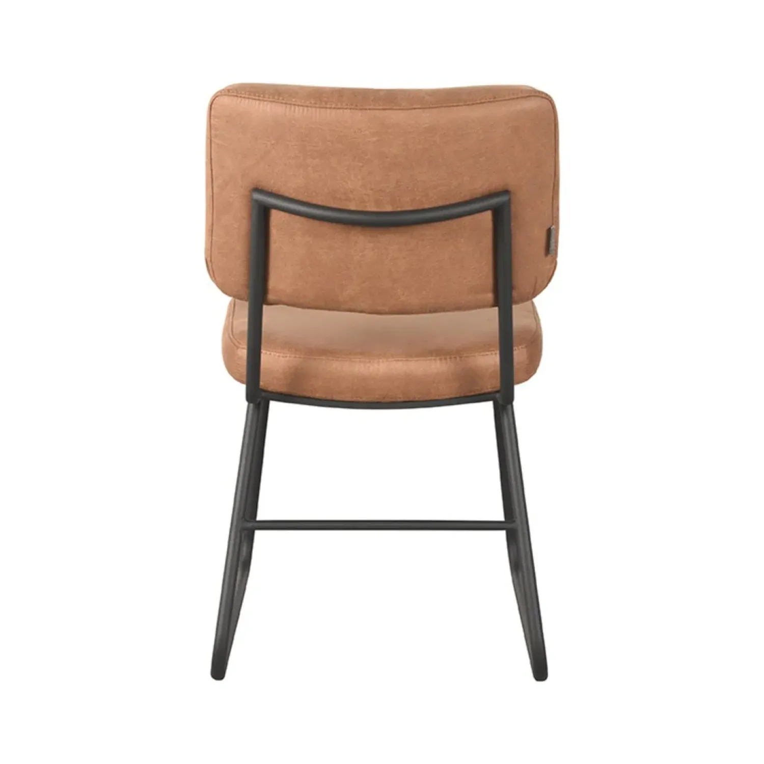 Label51 Eetkamerstoelen|Eetkamerstoel Noah Cognac Micro Suede