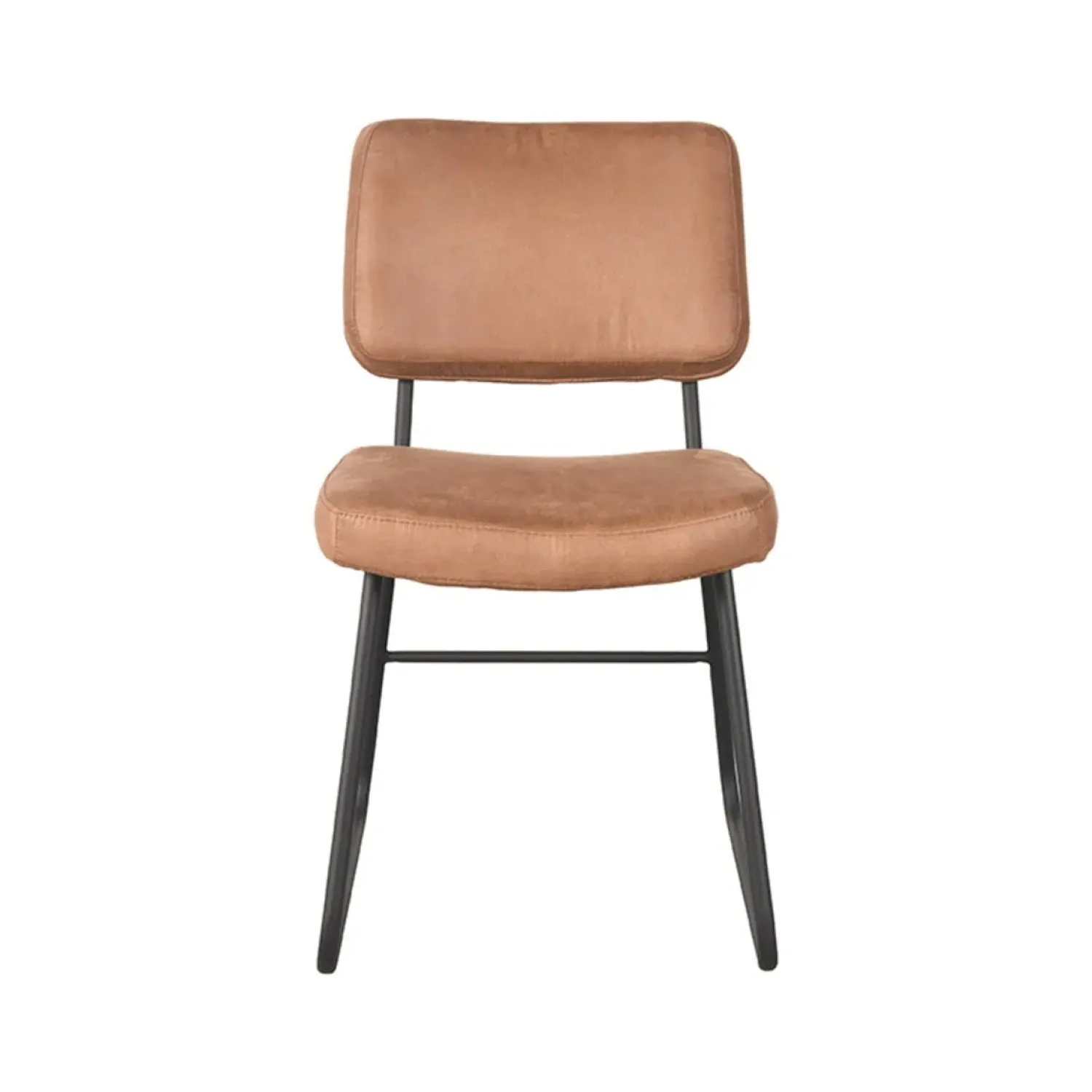 Label51 Eetkamerstoelen|Eetkamerstoel Noah Cognac Micro Suede