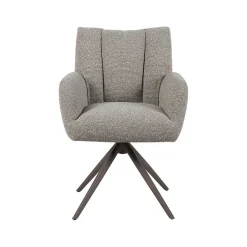 Label51 Eetkamerstoelen|Eetkamerstoel Padua Mushroom Boucle met Brons poot