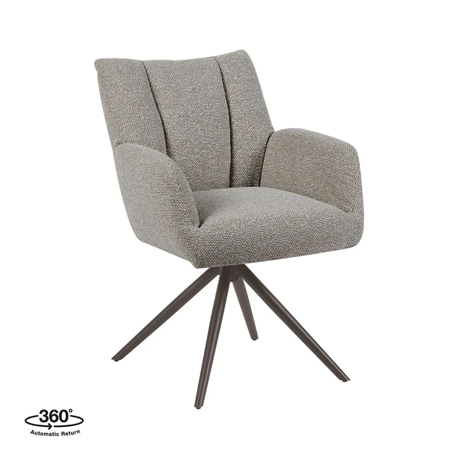 Label51 Eetkamerstoelen|Eetkamerstoel Padua Mushroom Boucle met Brons poot