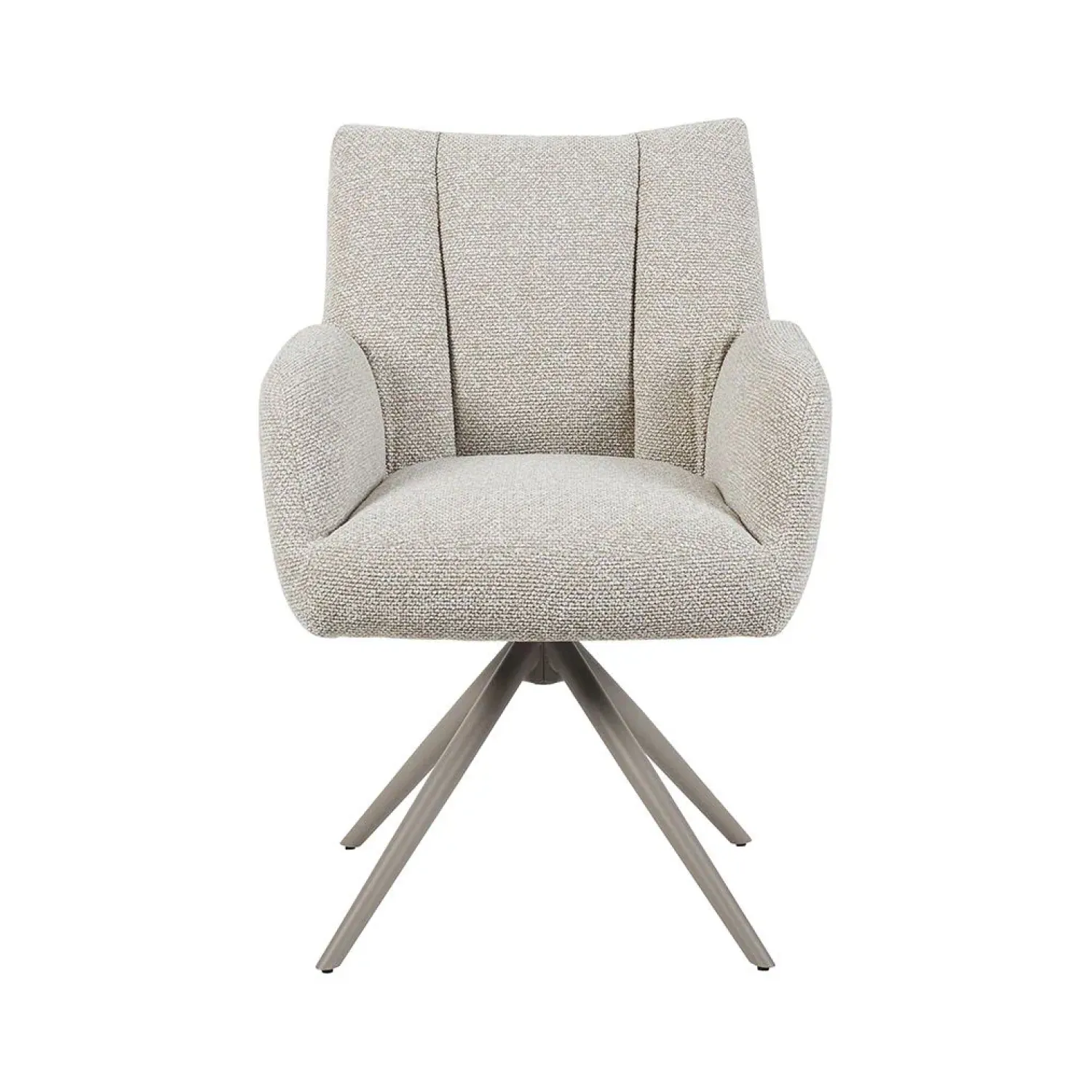 Label51 Eetkamerstoelen|Eetkamerstoel Padua Naturel Boucle met Taupe poot