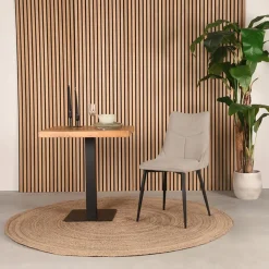 Label51 Eetkamerstoelen|Eetkamerstoel Riv Naturel Stof