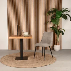 Label51 Eetkamerstoelen|Eetkamerstoel Riv 47x59x88cm Clay Stof