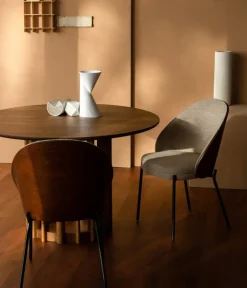 Dutchbone Eetkamerstoelen|Eetkamerstoel Rodin Grijs 54cm