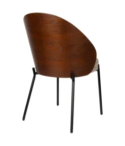 Dutchbone Eetkamerstoelen|Eetkamerstoel Rodin Grijs 54cm