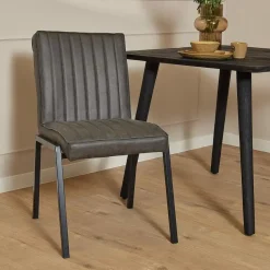 Furndea Eetkamerstoelen|Eetkamerstoel Ronda antraciet