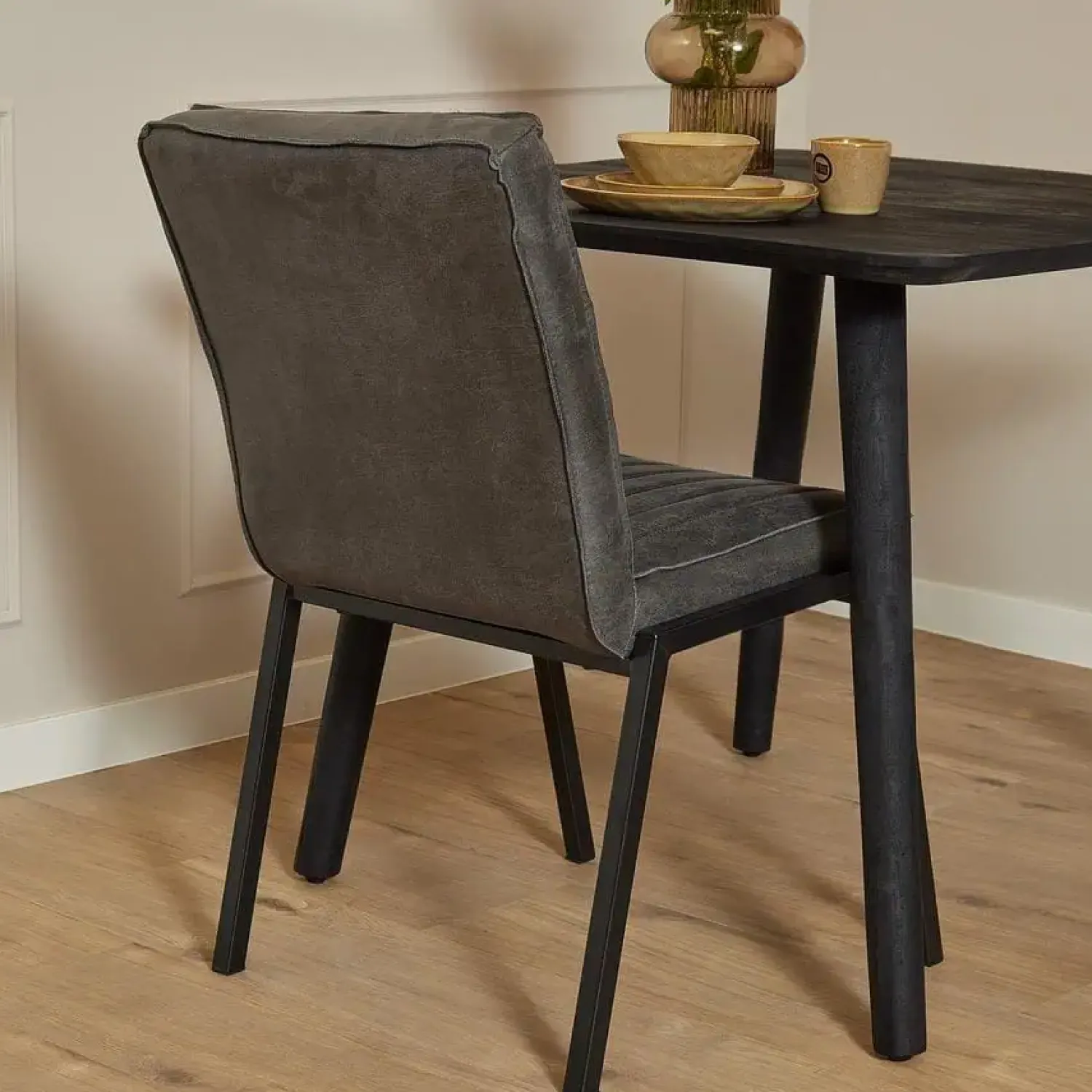 Furndea Eetkamerstoelen|Eetkamerstoel Ronda antraciet