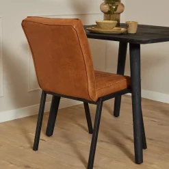 Furndea Eetkamerstoelen|Eetkamerstoel Ronda cognac