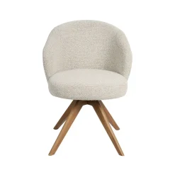Label51 Eetkamerstoelen|Eetkamerstoel Sabi Naturel Boucle met Naturel poot