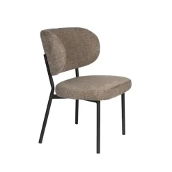 NORI Living Eetkamerstoelen|Eetkamerstoel Sanne Bruin