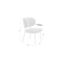 NORI Living Eetkamerstoelen|Eetkamerstoel Sanne Bruin
