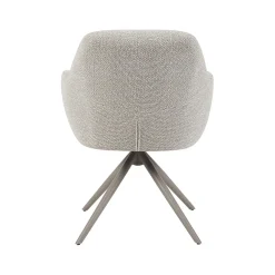 Label51 Eetkamerstoelen|Eetkamerstoel Sayuri Naturel Boucle met Taupe poot