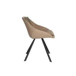 Dutchbone Eetkamerstoelen|Eetkamerstoel Wakefield Beige