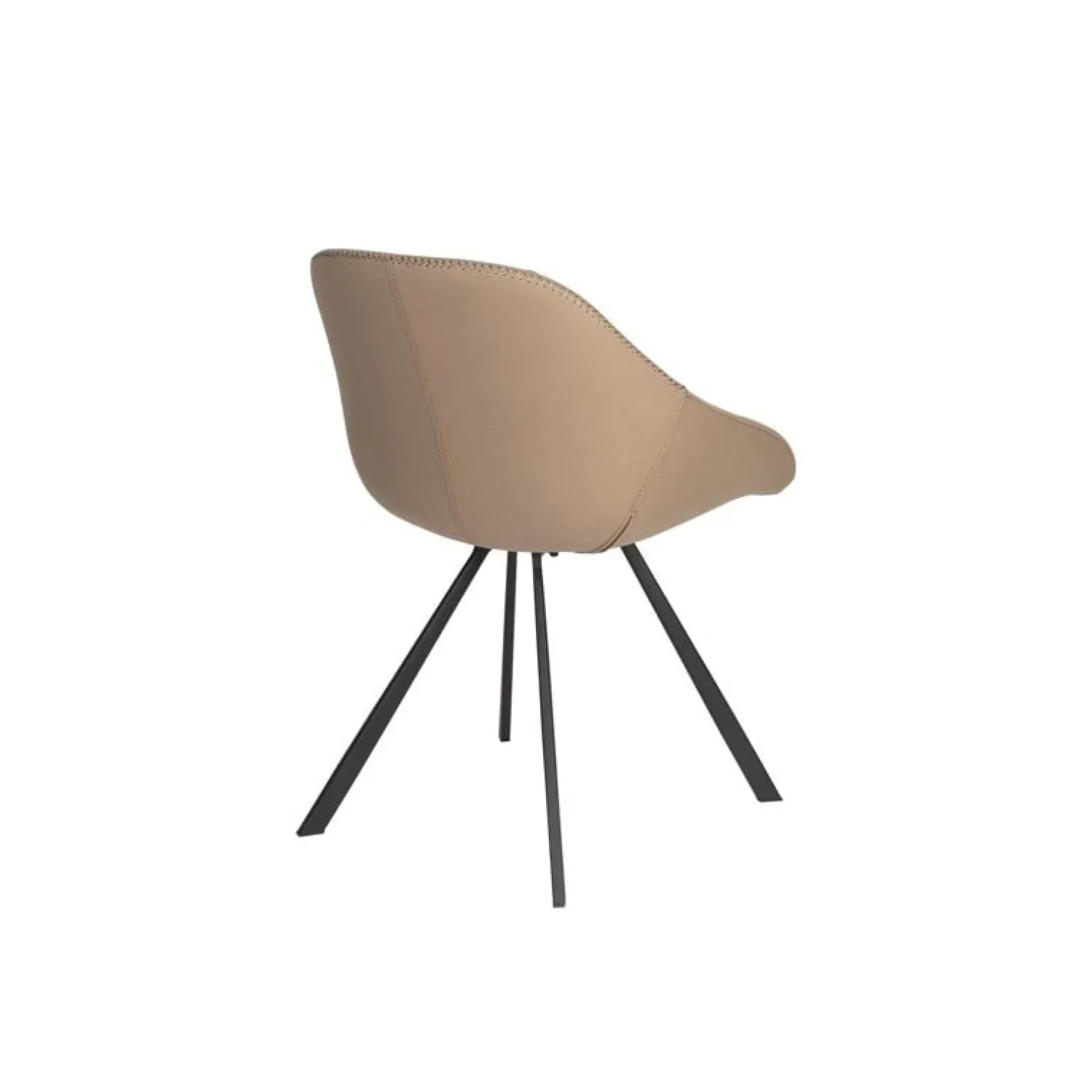 Dutchbone Eetkamerstoelen|Eetkamerstoel Wakefield Beige