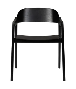 Dutchbone Eetkamerstoelen|Eetkamerstoel Westlake Zwart 58cm