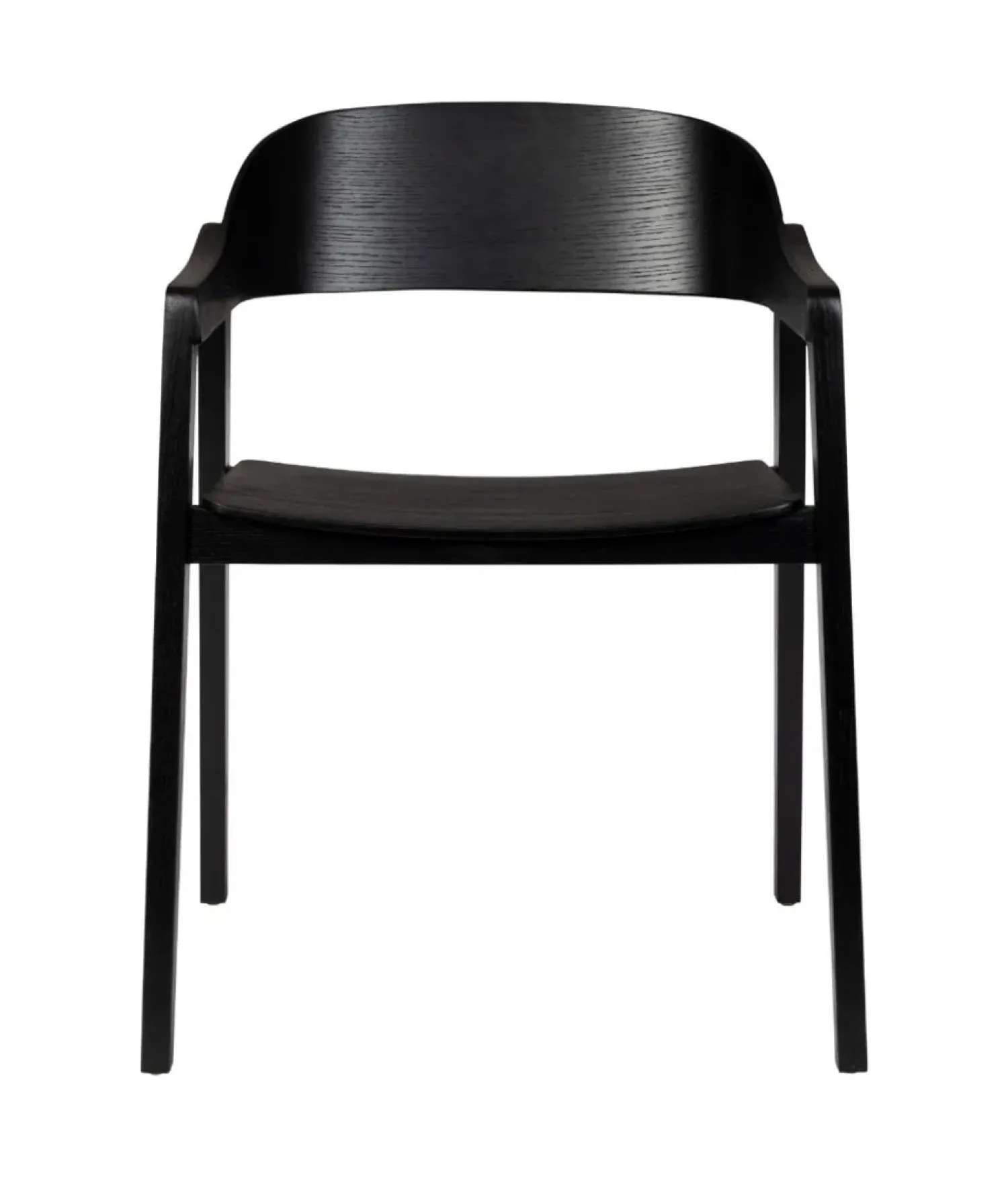 Dutchbone Eetkamerstoelen|Eetkamerstoel Westlake Zwart 58cm