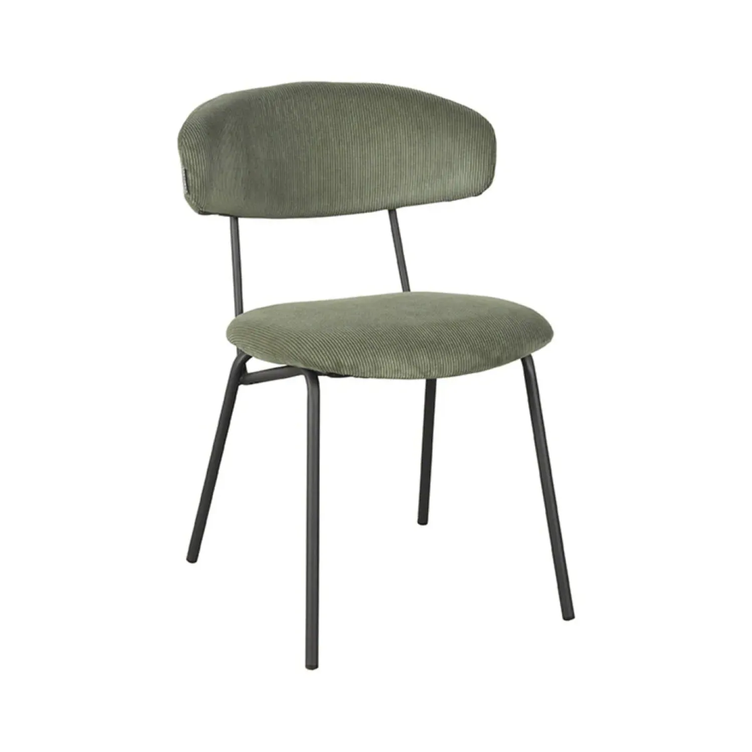 Label51 Eetkamerstoelen|Eetkamerstoel Zack Forest Ribcord