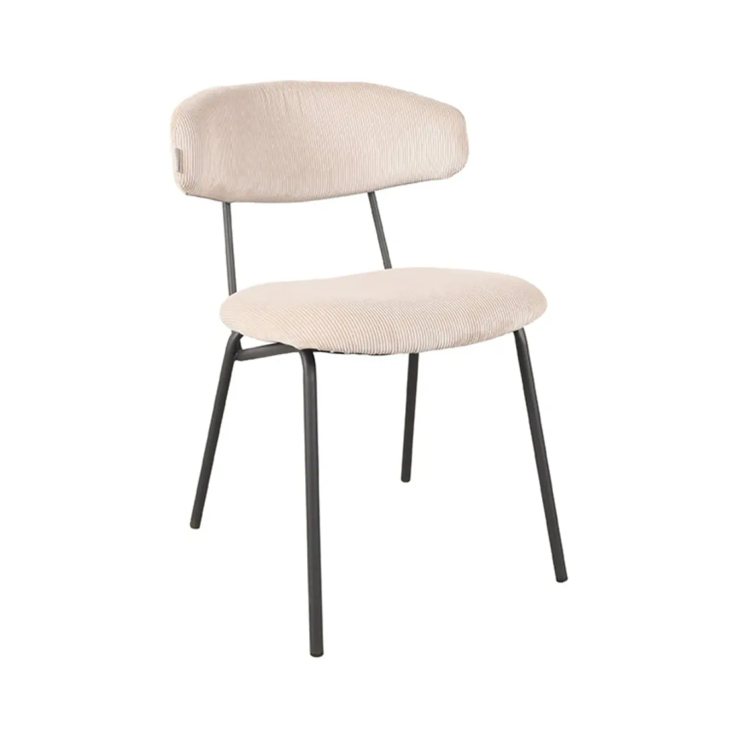 Label51 Eetkamerstoelen|Eetkamerstoel Zack Naturel Ribcord