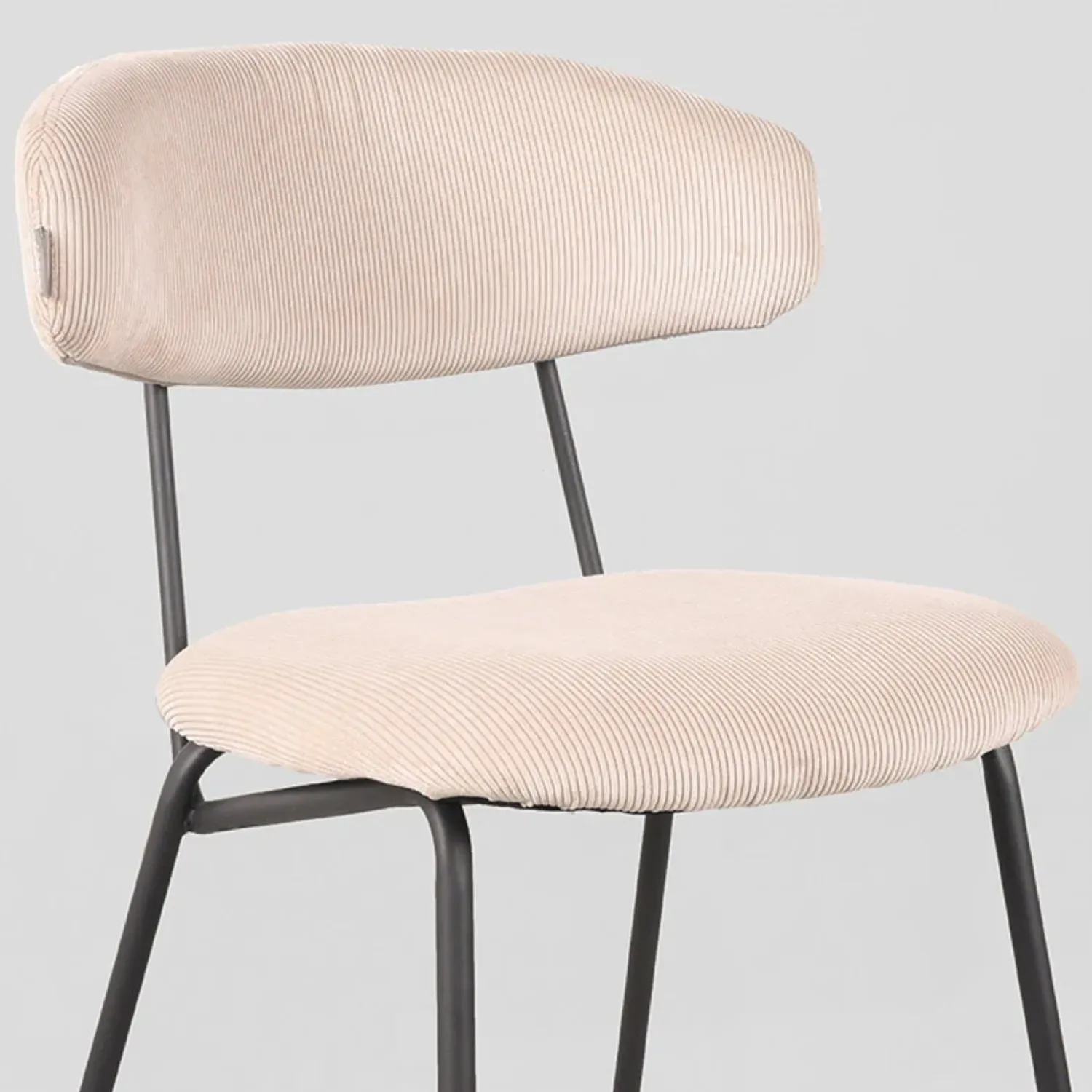 Label51 Eetkamerstoelen|Eetkamerstoel Zack Naturel Ribcord