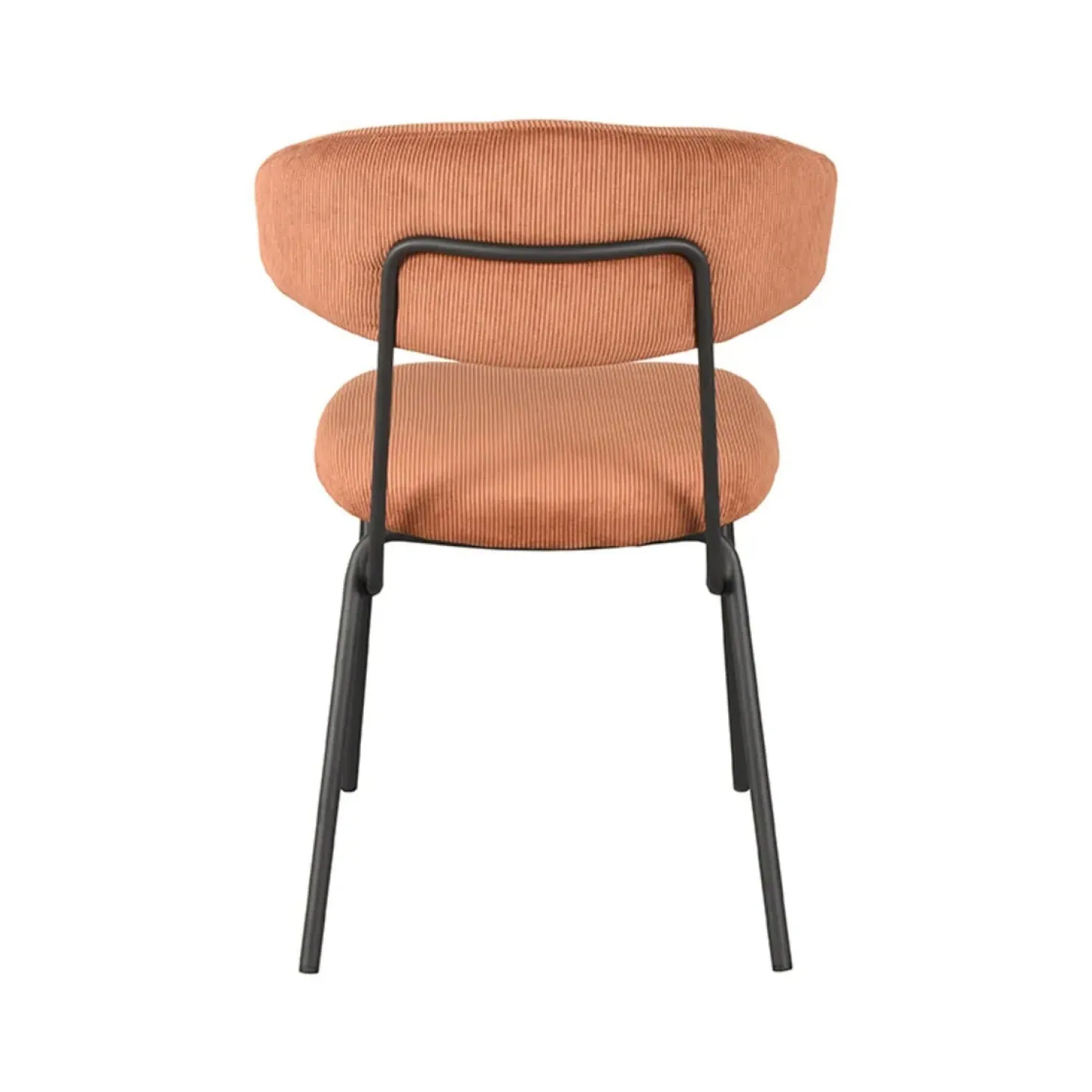 Label51 Eetkamerstoelen|Eetkamerstoel Zack Rust Ribcord