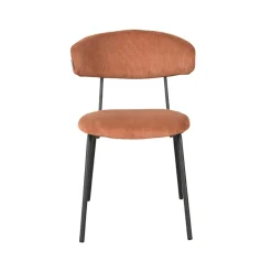Label51 Eetkamerstoelen|Eetkamerstoel Zack Rust Ribcord