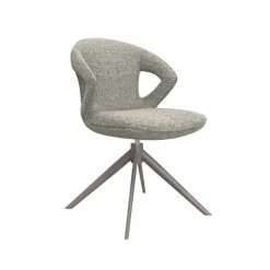 Label51 Eetkamerstoelen|Eetkamerstoel Zurich Grijs Boucle
