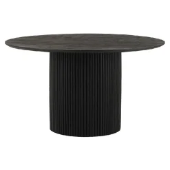 Mysons Eettafels|Eetkamertafel conrad acaciahout zwart ø140