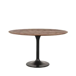 Label51 Eettafels|Eetkamertafel Otto Espresso Mangohout 130cm