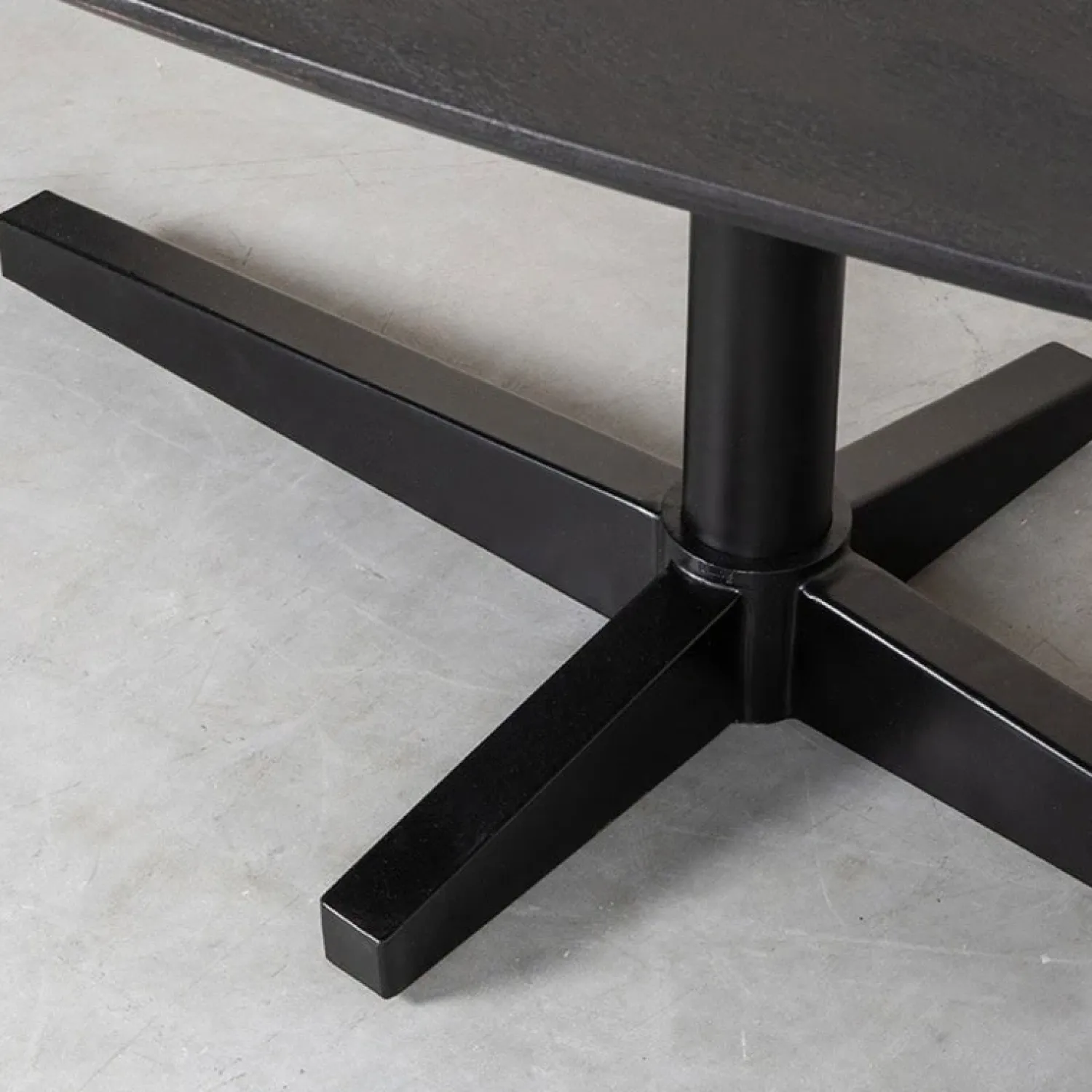 Label51 Eettafels|Eetkamertafel Rosie Zwart Mangohout 260cm
