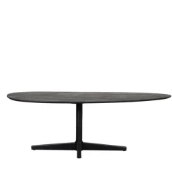 Label51 Eettafels|Eetkamertafel Rosie Zwart Mangohout 260cm
