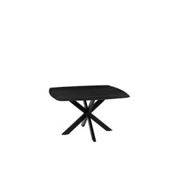 Label51 Eettafels|Eettafel Blake Zwart Mangohout 130cm