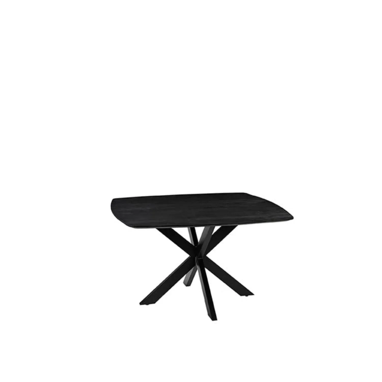 Label51 Eettafels|Eettafel Blake Zwart Mangohout 130cm