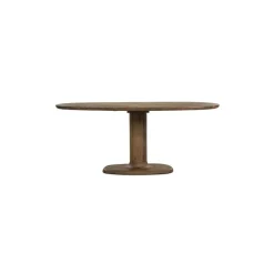 Eleonora Eettafels|Eettafel Coco ovaal Lichtbruin mangohout 180cm