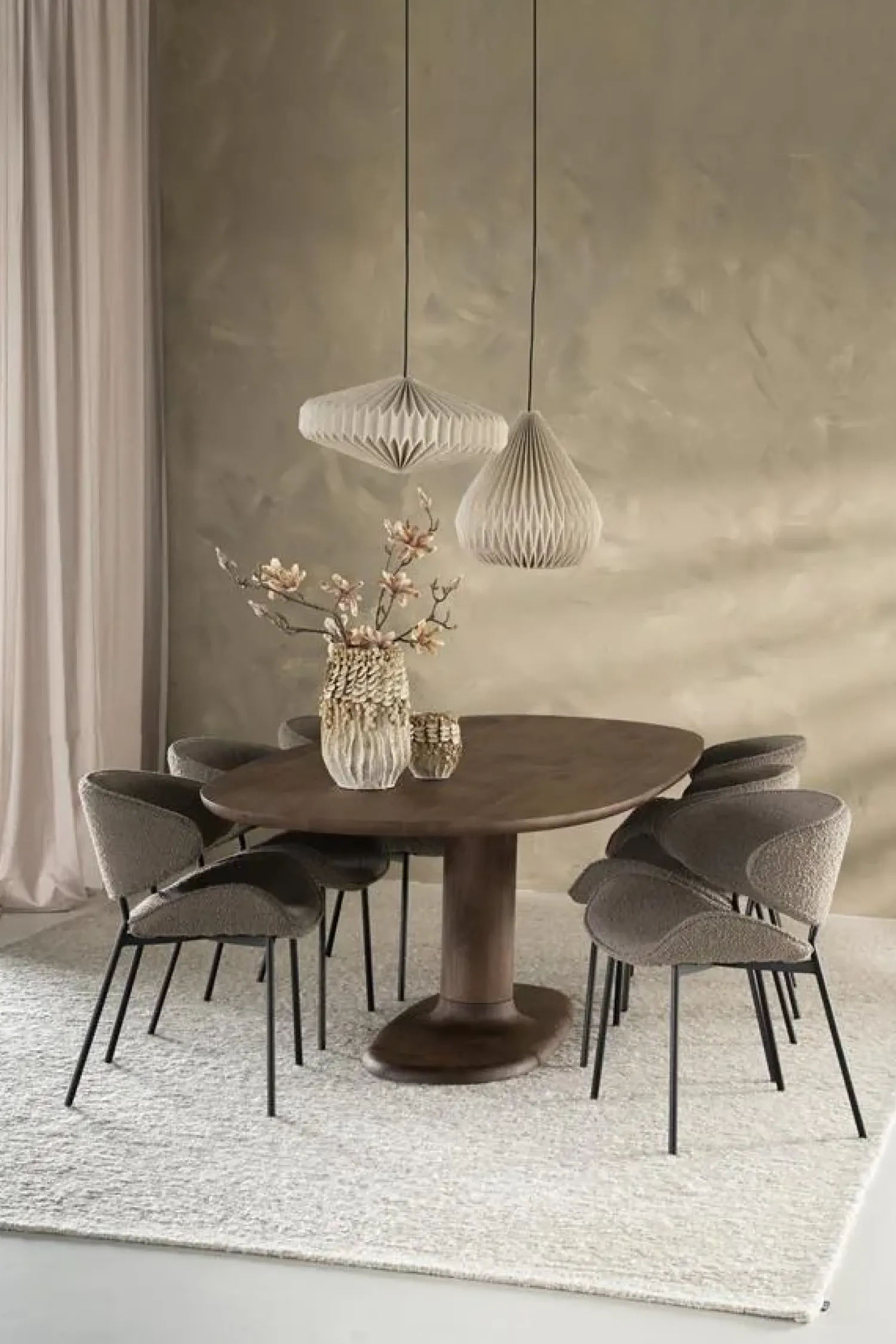 Eleonora Eettafels|Eettafel Coco ovaal Lichtbruin mangohout 240cm