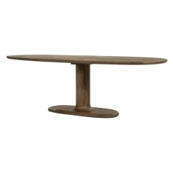 Eleonora Eettafels|Eettafel Coco ovaal Lichtbruin mangohout 240cm