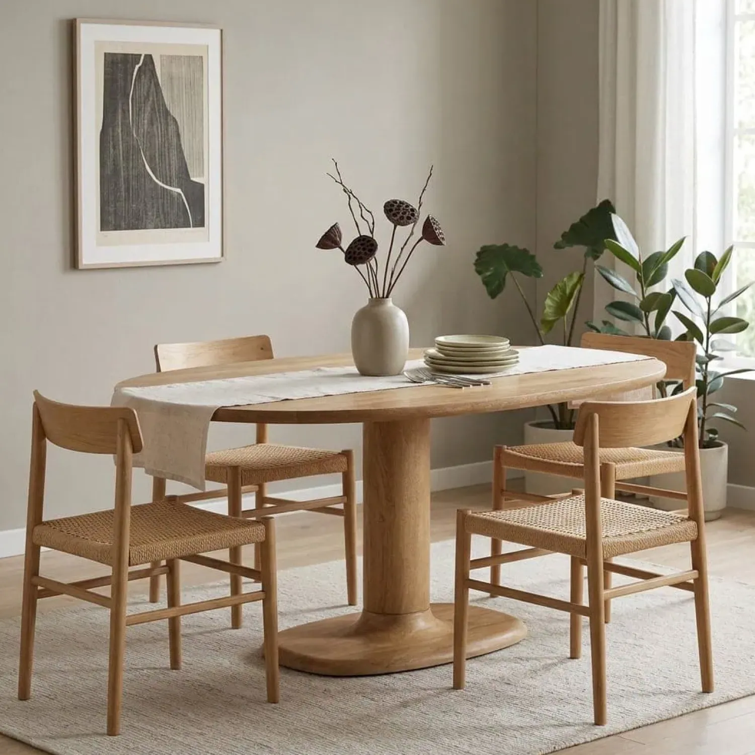 Eleonora Eettafels|Eettafel Coco ovaal Naturel mangohout 180cm